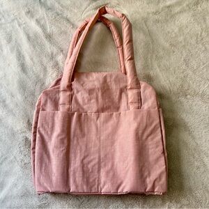 NWT BAGGU Small Cloud Carry-On Bag Rose Tan